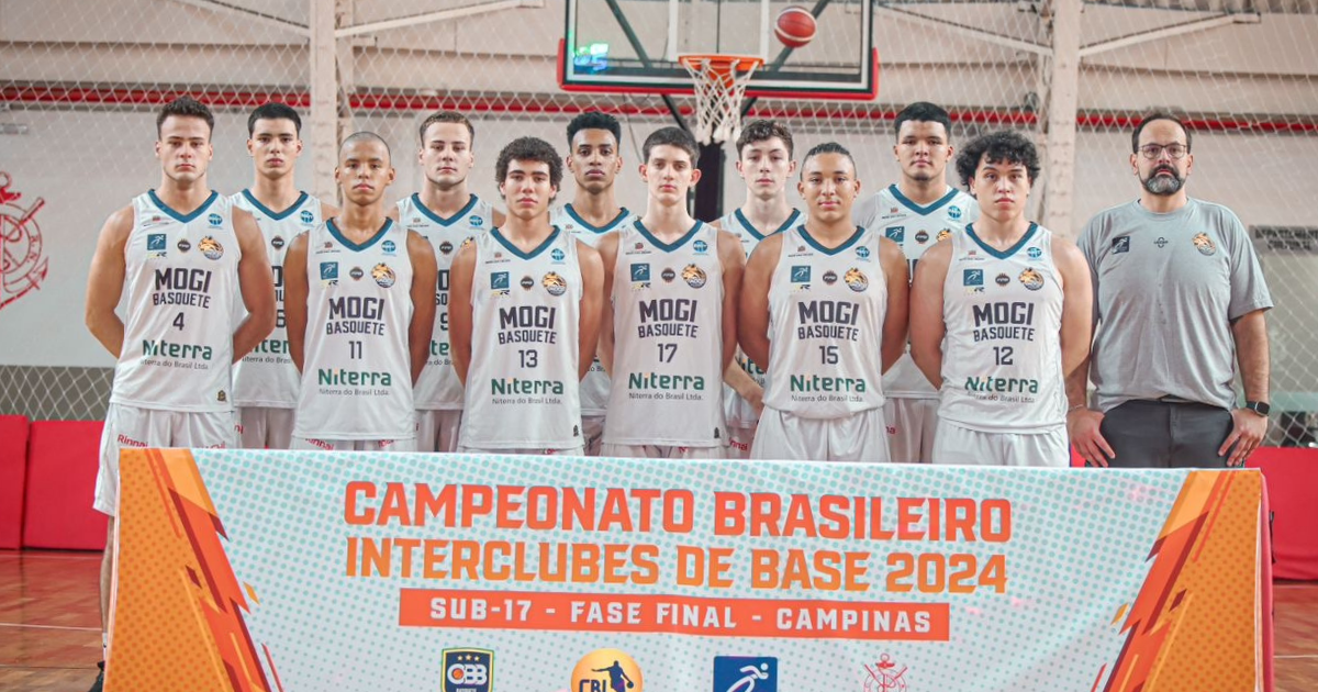 SUB 17 do Mogi Basquete fica com a 11ª colocação na fase final do CBI